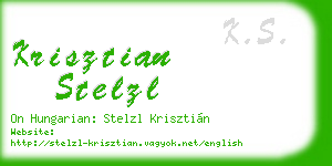 krisztian stelzl business card